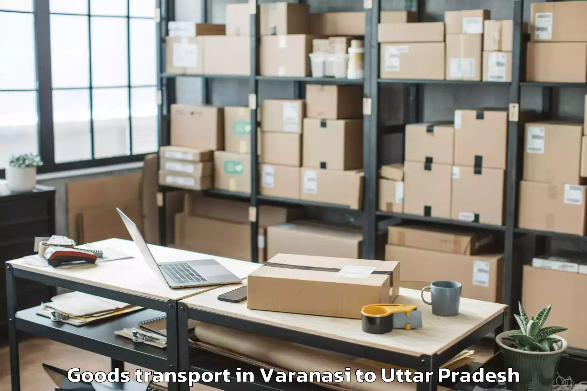 Book Your Varanasi to Karhal Goods Transport Today